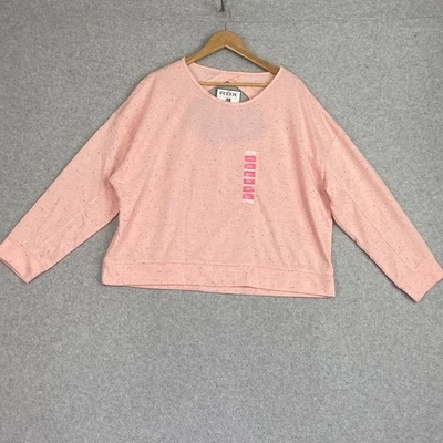 Sudadera RBX para mujer Plus XXL rubor moteado felpa francesa ojo de cerradura trasero nueva con etiquetas Foto 1 de 4