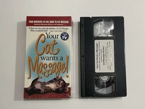 Your Cat Wants A Massage VHS Tape Vintage 1999 As Seen On TV Made In USA - Imagen 1 de 4