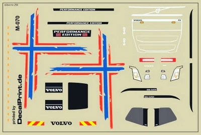 Decals 1 set  Volvo Performance Norwegen No.  M-070 - 1:87 /DL25 - Image 1 of 4