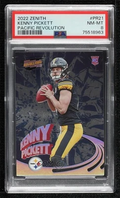 2022 Panini Zenith Pacific Revolution Kenny Pickett #PR-21 PSA 8 Rookie RC - Image 1 of 2