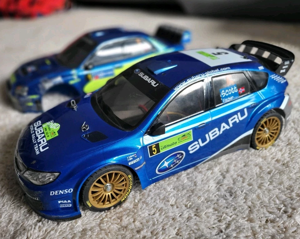 Tamiya Subaru Impreza WRC 2008 1/10 4WD TT-01E Tuned+2,4GHz RX+2004er Karosserie - Bild 1 von 4