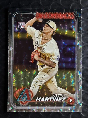 2024 Topps Series 1 - Justin Martinez #325 Silver Crackle Foil (RC) Diamondbacks - Image 1 of 2