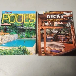 Sunset Press- Pool Design & Landscape Plus Deck Design 2 Books - Picture 1 of 10