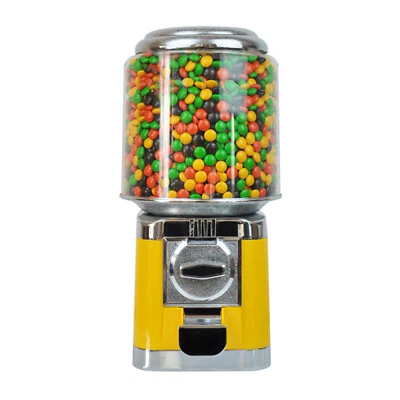 Bulk Gumball Vending Machine Nut Candy Vending Machine Treat Dispenser YELLOW - Image 1 of 4