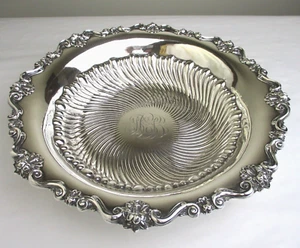 JE Caldwell 652 fruit bowl 10" swirl pattern American sterling silver vintage - Picture 1 of 8