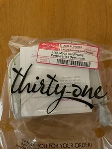 THIRTYONE Thirty One 31 Gifts Half Moon Card Wallet Dancing Dash Pebble - Picture 1 of 1