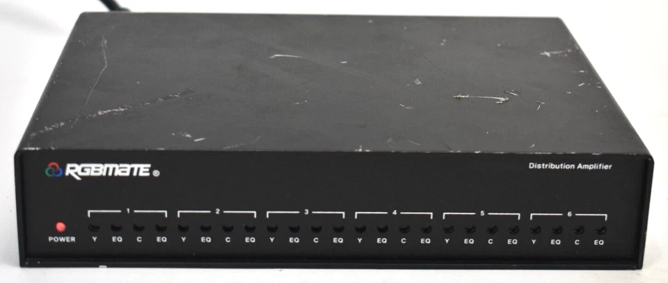 RGBmate CDA 610L Distribution Amplifier, 1-in , 6-out , BNC Composite Video DA - Image 1 of 4