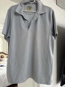 PGA Champions Tour Men's Solid Grey Short Sleeve Polo Golf Shirt - Size XL - Picture 1 of 4