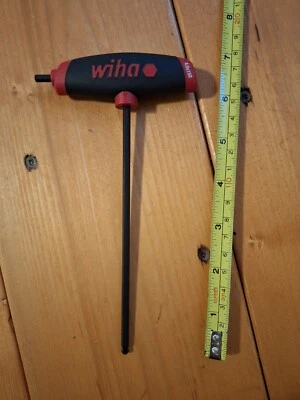 Wiha Tools Comfort Grip Duel Driver T-handle Metric 4mm×150mm Hex  Ball End - Image 1 of 3