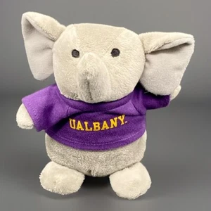 UAlbany Plüsch Elefant lila T-Shirt Chelsea Teddybär Co. 8 Zoll neu ohne Etikett - Bild 1 von 7