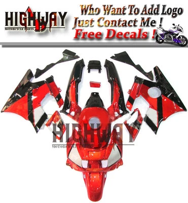 Kits de carenado de carrocería de motocicleta cubierta para Honda CBR600 F2 1991-1994 rojo negro Foto 1 de 4
