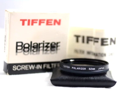 TIFFEN 52MM POLARIZING CAMERA LENS FILTER (NEW OPEN BOX) - Image 1 of 2