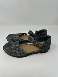 Clarks Womens Bendables Mary Jane Black Leather Size 9M - Picture 1 of 18