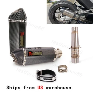 Silenciador silenciador tubo enlace medio puntas escape sistema 51 mm para Honda NC700 NC750X - Imagen 1 de 14