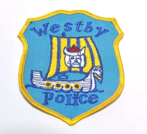 WESTBY POLIZIA TOPPA INUTILIZZATA WESTBY, WISCONSIN TEMA NORDICO - Foto 1 di 4