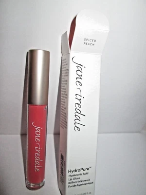 Brillo de labios hialurónico Jane Iredale HydroPure tamaño completo .126 oz. MELOCOTÓN ESPECIADO Foto 1 de 2