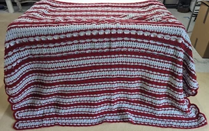 Handmade Knitted Quilt (72 in x 67 in) - Picture 1 of 4