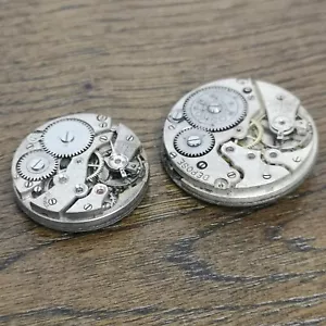 2 x Vintage Trench Watch Movements for Parts, Bad Balances (Ai46) - Picture 1 of 8