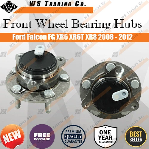 Pair New Front Wheel Bearing Hub Ford Falcon FG XR6 XR6T XR8 2008 - 2012 (L&R) - image 1 of 1