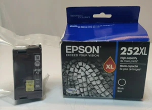 2x EPSON 252xl DURABrite Ultra Ink High Capacity Black Best By: 01/2022 - Picture 1 of 6