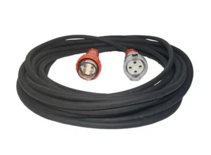 50 Amp 40m Extension Lead, 3 Phase, 4 pin, 415V 50A 40mt Cable 6mm² Rubber 3Ph - Picture 1 of 4