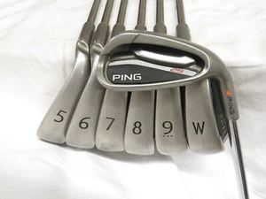 Used Ping G25 Orange Dot Iron Set 5-PW,UW Ping CFS Stiff Steel Shafts S G-25 Set - Picture 1 of 8