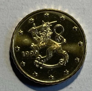 Finland 10 Cents 1999 - Rampant Lion with Sword - Picture 1 of 5