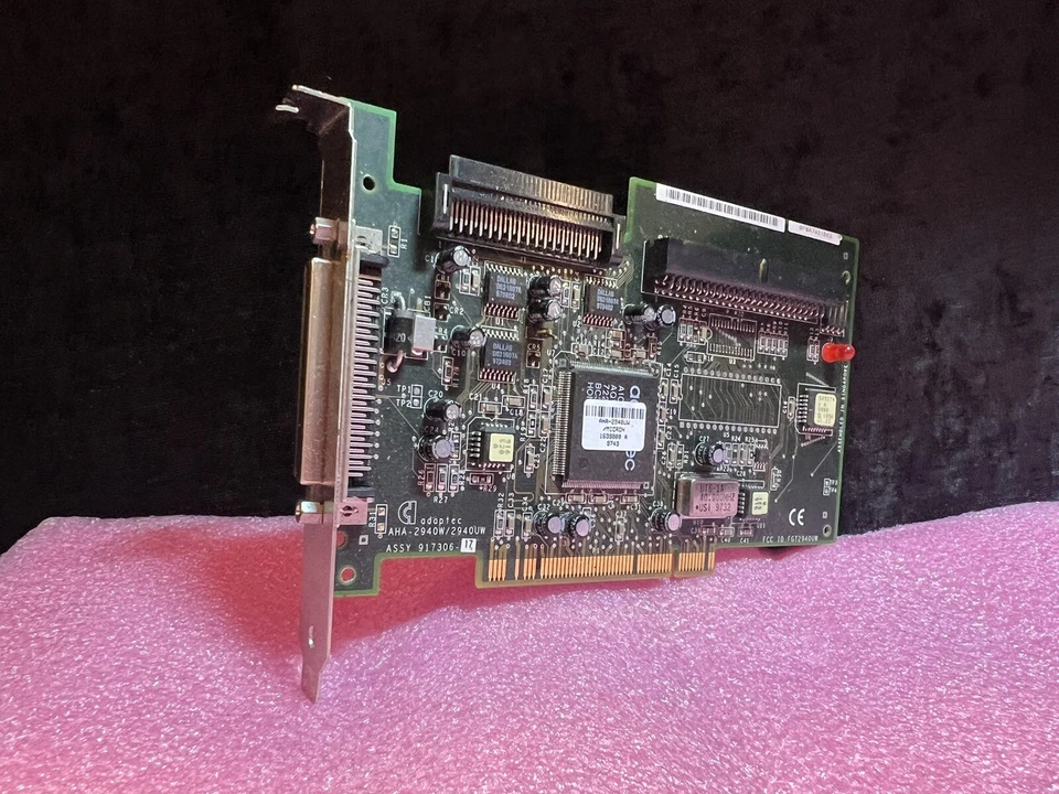VINTAGE ADAPTEC AHA-2940W 2940UW ULTRA WIDE SCSI PCI CONTROLLER CARD RM1 - Image 1 of 4