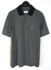 Men's Vivienne Westwood Grey Polo Shirt Cotton Short Sleeve Shirt Size XL - Picture 1 of 11