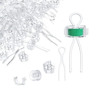 Sewing Bobbin Set Bobbin Clips Clear Bobbin Thread Buddies Set includes Sewin... - Picture 1 of 7