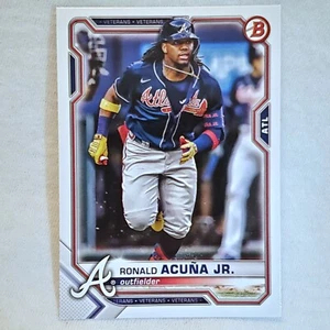 Ronald Acuna Jr #62 - 2021 Bowman Atlanta Braves Baseballkarte - Bild 1 von 3