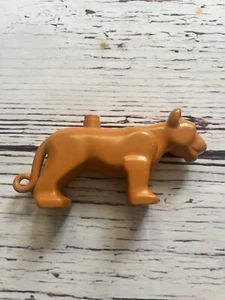 Lego Duplo LARGE FEMALE LION CUB Animal Zoo replacement Piece Posable Head Rare - Picture 1 of 4