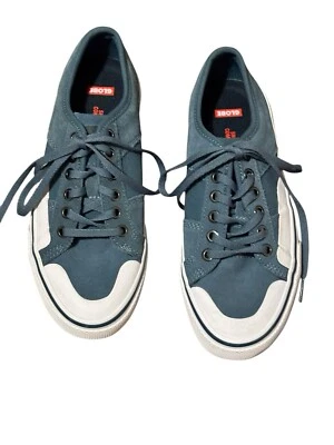 Tenis Globe Gamuza Excedente De Colección Azul Blanco Talla 5 Foto 1 de 4