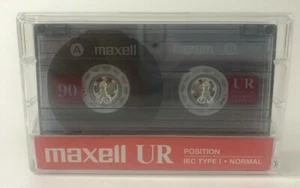 Maxell UR 90 Minute Position Normal Type I Audio Cassette Tape, new - Picture 1 of 7