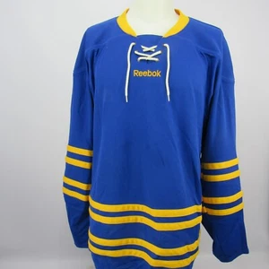 Hockey Practice Jersey Blank XL Reebok Logo Blue Yellow Trim - Picture 1 of 15