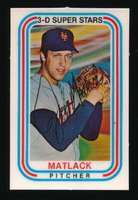 1975 Kellogg's #49 JON MATLACK METS  VARIATION "ER 87" NEAR MINT - Image 1 of 2