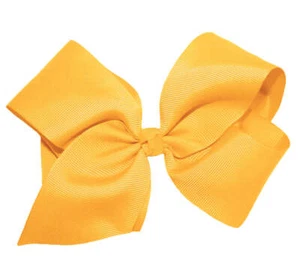 WD2U Girls Large 6" Grosgrain Knotted Boutique Hair Bow Alligator Clip - Picture 1 of 60