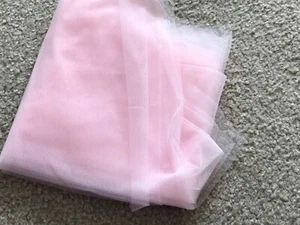 New 2 lengths pretty Pink Premium Tulle Fabric 2.25 & 1.5 yds, 58” wide - Picture 1 of 1