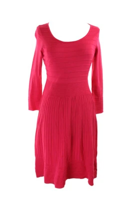 Vestido Inc International Concepts Rojo Línea A Otomano Rayas Línea A S Foto 1 de 3