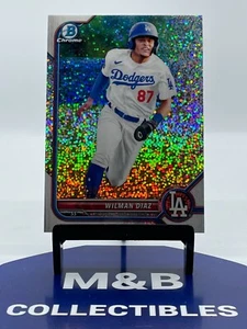 2022 Bowman Chrome 1st Wilman Diaz Sparkle Refractor 30/299 - Picture 1 of 3