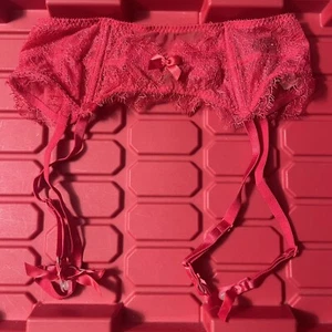 Victorias Secret Lace Garter Belt With Bows and Straps Size XS/S 321675-S40 NEW - Picture 1 of 11