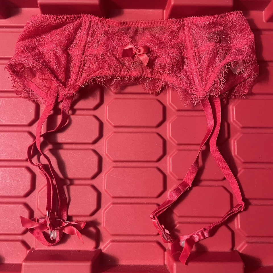 Cinturón liguero de encaje con lazos y correas Victorias Secret talla XS/S 321675-S40 NUEVO Foto 1 de 4