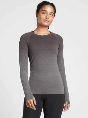 Top Athleta Momentum Gradiente Brezo, Marrón Almendra Ahumada TALLA S #599622 O0312H Foto 1 de 3