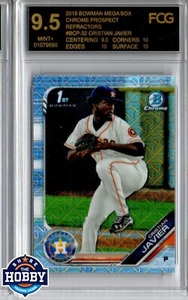 2019 Bowman Chrome 1st Christian Javier #BCP-32 Mega Box Mojo Refractor FCG 9.5 - Bild 1 von 1