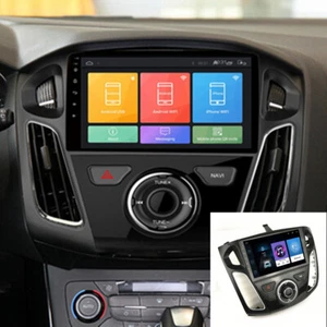 9'' Android 9.1 Car Stereo Radio GPS Navigation MP5 Player For Ford Focus 12-17 - Foto 1 di 12