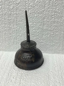 Embossed FORD Script Thumb Oiler Oil Can Antique Car Parts 1920s 1930s Original - Picture 1 of 6