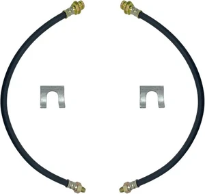 Paquete de 2 mangueras de freno de goma universales mejoradas de 18 pulgadas - línea flexible, 3/8" - 24 - Imagen 1 de 12