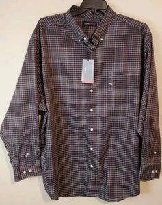 Roundtree Yorke Travel Smart Herren Hemd 3XB Knopf pflegeleicht mehrfarbig kariert - Bild 1 von 15