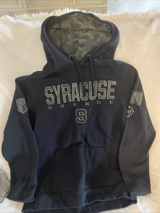 Syracuse Black W/ Camo Fleece Hoodie Sweatshirt Mens Size Medium Colosseum - Picture 1 of 9