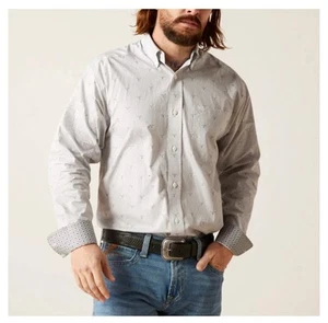 Camicia uomo ARIAT antirughe piccola vittoria vestibilità classica manica lunga cotone - Foto 1 di 13